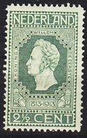 NIEDERLANDE NETHERLANDS [1913] MiNr 0081 B ( */mh ) - Ongebruikt