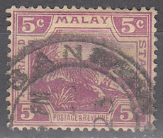 MALAYA       SCOTT NO. 58    USED    YEAR  1922      WMK 4 - Federation Of Malaya