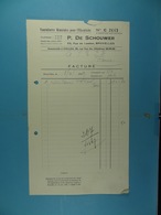 Fournitures Générales Pour L'Electicité P. Dr Schouwer Bruxelles /54/ - Elektriciteit En Gas