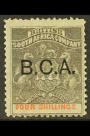 1891-95  4s Grey Black & Vermilion, "B.C.A." Opt'd Arms, SG 11, Fine Mint For More Images, Please Visit Http://www.sanda - Nyasaland (1907-1953)