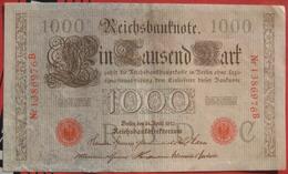 1000 Mark 1910 (WPM 45b) 21.4.1910 Reichsbanknote - 1000 Mark