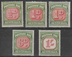 AUSTRALIA - Five Different Mint Postage Dues. Nice Group - Segnatasse