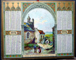 CALENDRIER 1926 DE LA POSTE PTT  EGLISE SAINT COLOMBAN CARNAC  TRES BEL ETAT - Autres & Non Classés