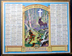 CALENDRIER 1952 DE LA POSTE  P T  T  SAINT HUBERT PATRON DES CHASSEURS  TRES BEL ETAT - Altri & Non Classificati