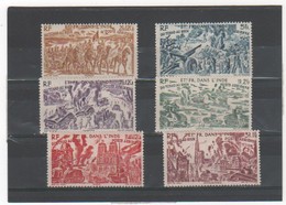 FR 1946 INDE N° 11 à 16 Neufs** MNH - 1946 Tchad Au Rhin