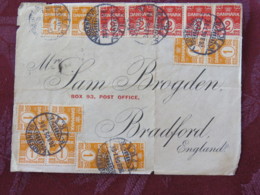 Denmark 1906 Front Of Cover Copenhagen To England - Nummers (Scott 57-58) - Briefe U. Dokumente