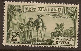 NZ 1935 2/- Captain Cook Single Wmk SG 568 HM #IP54 - Ongebruikt