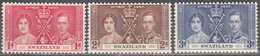 SWAZILAND    SCOTT NO. 24-26     MNH     YEAR  1937 - Swaziland (...-1967)