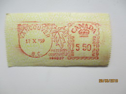 CANADA 1959 VANCOUVER 5 50 POSTAGE LABEL ATM  ,0 - Stamped Labels (ATM) - Stic'n'Tic