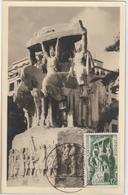 Carte-Maximum ALGERIE N° Yvert 295 (MONUMENT AUX MORTS) Obl Sp Ill 1er Jour - Cartes-maximum