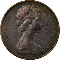 Monnaie, Australie, Elizabeth II, 2 Cents, 1966, Melbourne, TB+, Bronze, KM:63 - Victoria