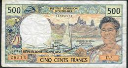 TAHITI P25d 500 FRANCS 1985 Signature 5 AVF 2 P.h. - Papeete (Polynésie Française 1914-1985)