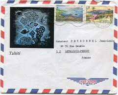 POLYNESIE LETTRE PAR AVION DEPART PAPEETE 15-12-1967 ILE TAHITI POUR LA FRANCE - Briefe U. Dokumente