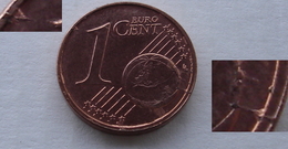 N. 71 ERRORE EURO !!! 1 CT. 2003 OLANDA FRATTURA DI CONIO !!! - Varietà E Curiosità