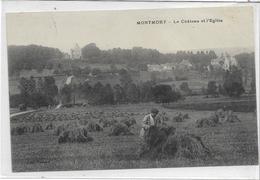 51 MONTMORT . Le Château Et L'église , Le Fanneur , édit: Darond , écrite En 1913  , état Bien - Montmort Lucy