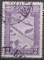 GREECE 1933 Airmail Government Issue 2 Dr. Violet Vl. A 17 - Usati