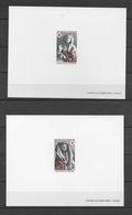 REUNION - 1973 - YVERT N° 418/419 EPREUVE DE LUXE ! CROIX-ROUGE / RED CROSS - COTE = 120 EUR. - Unused Stamps