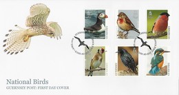 GUERNSEY - EUROPA 2019 - NATIONAL BIRDS & SYMBOLISH.- "AVES - BIRDS - VÖGEL - OISEAUX"-  FDC De La SERIE De 6 V. - 2019