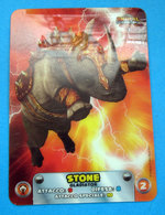 ANIMAL GLADIATORS STONE LAMINCARDS EDIBAS - Otros & Sin Clasificación