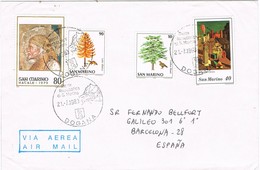 32200. Carta Aerea DOGANA (san Marino) 1980 A Espagne - Lettres & Documents