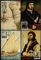 SWA Portuguese Explorer Bartholomeu Diaz 4 Maximum Cards 1988 - Cartas & Documentos