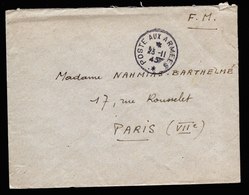 A6030) Frankreich France Feldpostbrief Poste Aux Armees 23.11.45 - Briefe U. Dokumente