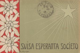 CPA  SUISSE  ESPERANTO   SUISA ESPERANTA SOCIETO - Esperanto