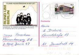 WB Amtliche Ganzsachen-Sonderpostkarte P 127 "LUPOSTA'87" Wst."750 Jahre Berlin" 60(Pf) Mehrfarbig, MWESt 25.9.87 BERLIN - Cartoline - Usati