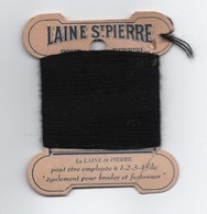 Bobine Ancienne Carton/Laine Saint Pierre/Pure Laine Pour Repriser/Lyon-Lille/Vers 1930-1950 MER70 - Autres & Non Classés