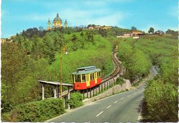 Torino -Il Trenino E La Basilica Di Superga - Fg Nv - Transports