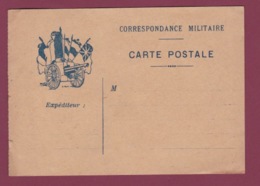 070419 - MILITARIA GUERRE 1914 18 FM Illustration Drapeaux Et Canon - Storia Postale
