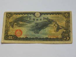 5 Yen 1940  Japon - Occupation Militaire De La Chine   **** EN ACHAT IMMEDIAT **** - Japon