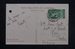 VATICAN - Affranchissement Plaisant Sur Carte Postale Du Vatican Pour La France En 1935 - L 27532 - Lettres & Documents