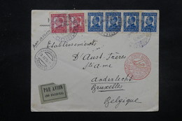 BULGARIE - Enveloppe Pour Bruxelles En 1933 Par Avion Via Berlin , Affranchissement Plaisant - L 27576 - Covers & Documents