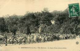 080419A - 95 MONTSOULT Villa Béthanie Le Départ D'une Colonie Scolaire - Fanfare Tambour Vélo - Montsoult