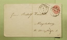 PRE STAMPED COVER POST COUVERT Halle To Magdeburg AUSG N6 - Interi Postali