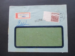 Böhmen Und Mähren 10.1939 Mitläufer M 355 Vom Seitenrand Einschreiben R Ceska Trebova 2 - Covers & Documents