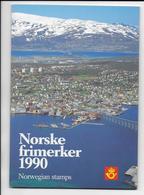 NORVEGE - POCHETTE ANNEE COMPLETE 1990 - 18 TIMBRES + 1 BLOC - COTE = 60 EURO - Full Years