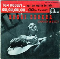 Disque De Henri Decker (unico Multi) - Tom Dooley - Fontana 460.626 ME Médium - 1959 - - Country Et Folk