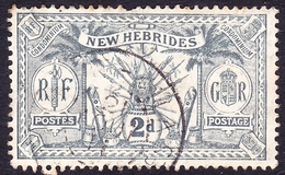 NEW HEBRIDES 1911 2d Grey SG20 FU - Used Stamps