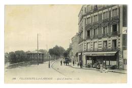 CPA 92 VILLENEUVE-LA-GARENNE QUAI D'ASNIERES Fente A Droite - Villeneuve La Garenne