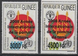 Guinée Guinea 2008 Mi. 6187 / 6188 Surchargé Overprint Année Internationale De La Pomme De Terre FAO Food UN 2 Val. - Against Starve