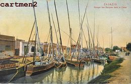 ZAGAZIG GROUPE DES BARQUES DANS LE CANAL EGYPTE AFRIQUE - Zagazig