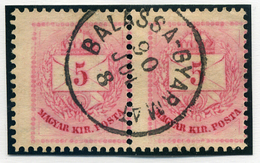 BALASSAGYARMAT 5Kr (elfogazott Pár) Szép Bélyegzés  /  5 Kr  (special Perforation) Nice Pmk - Oblitérés