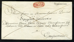 UNGVÁR Levél Szép , Piros Bélyegzéssel Eperjesre Küldve  /  Letter Nice Red Pmk To Eperjes - ...-1867 Préphilatélie