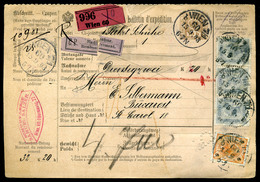 AUSZTRIA 1903. Dekoratív Csomagszállító Romániába Küldve  /  AUSTRIA Decorative  Parcel P.card To Romania - Lettres & Documents