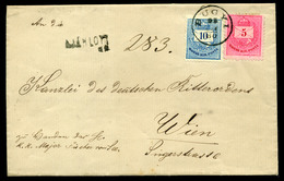 BUGYI 1880. Ajánlott Levél Bécsbe Küldve  /  Reg. Letter To Vienna - Oblitérés