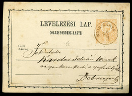 NYÍRBAKTA 1873. Díjjegyes Levlap Szép Bélyegzéssel Debrecenbe , Braun Fülöp Megyei Orvos  /   Stationery P.card, Nice Pm - Oblitérés