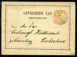 BÁN 1872. Díjjegyes Levlap Szép Bélyegzéssel   /   Stationery P.card, Nice Pmk - Oblitérés