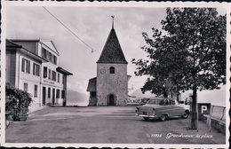 Grandvaux, La Place, Automobile Devant L'Hôtel Du Monde (11736) - Grandvaux